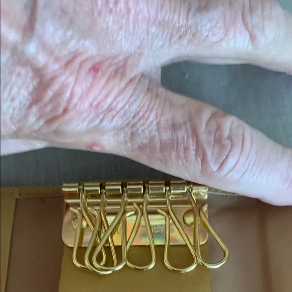 Celine Brown and Tan Monogram key holder